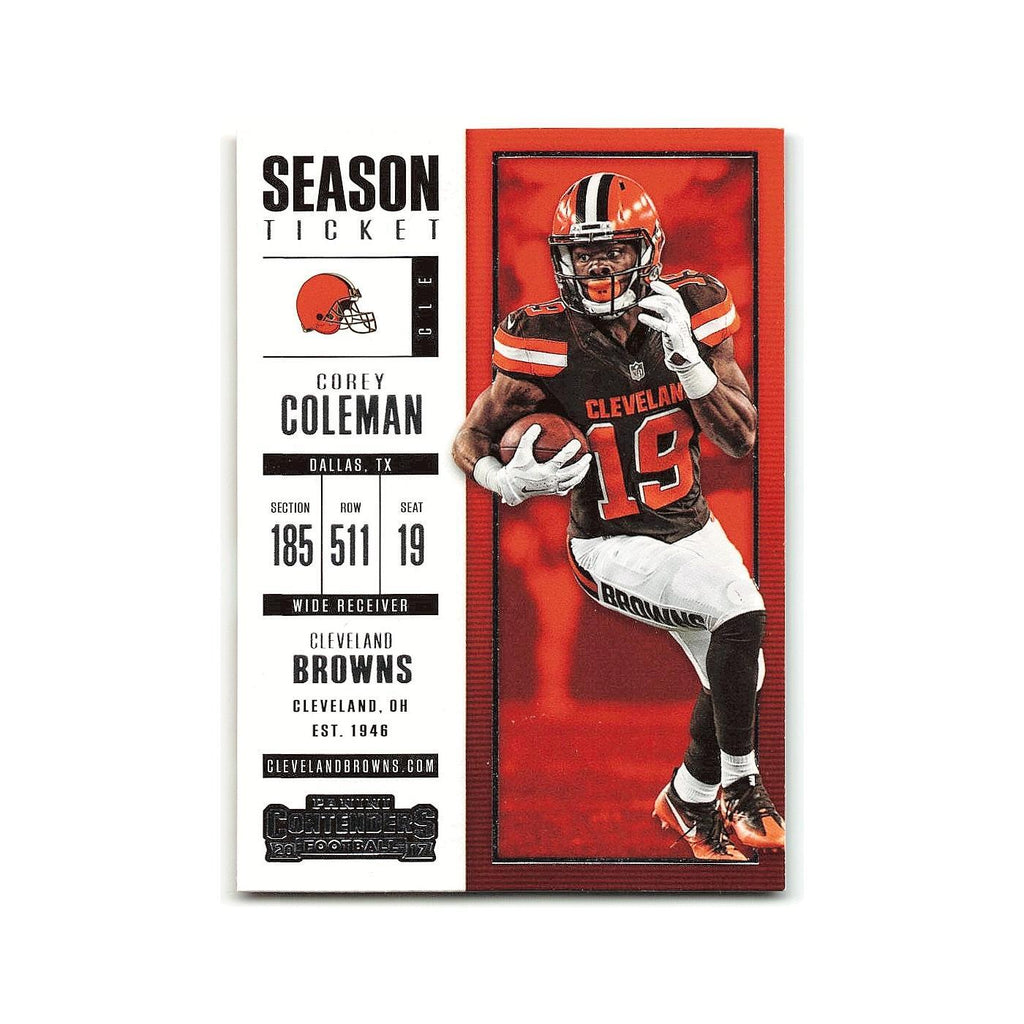 Corey Coleman 2017 Panini Contenders #43 Cleveland Browns Football Card NM