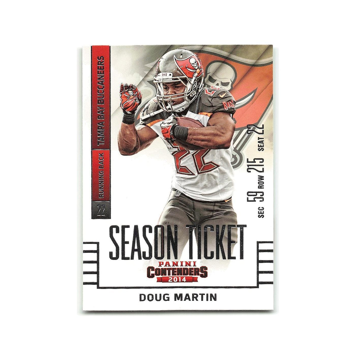 Doug Martin 2014 Panini Contenders #21 Tampa Bay Buccaneers Football Card NM