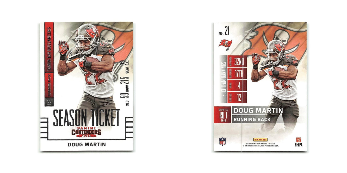 Doug Martin 2014 Panini Contenders #21 Tampa Bay Buccaneers Football Card NM