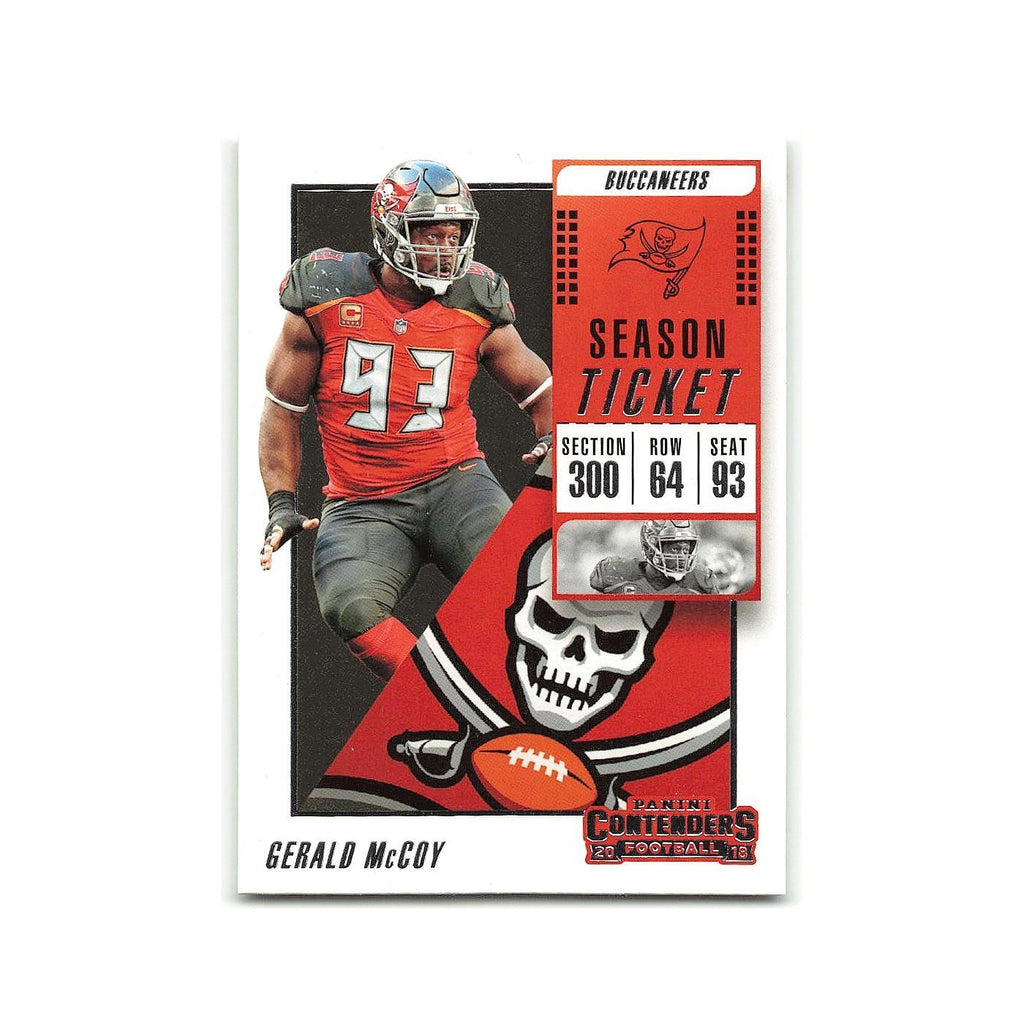 Gerald McCoy 2018 Panini Contenders #9 Tampa Bay Buccaneers Football Card NM