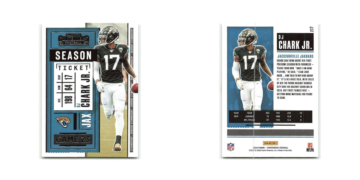 DJ Chark Jr. 2020 Panini Contenders #51 Jacksonville Jaguars Football Card NM