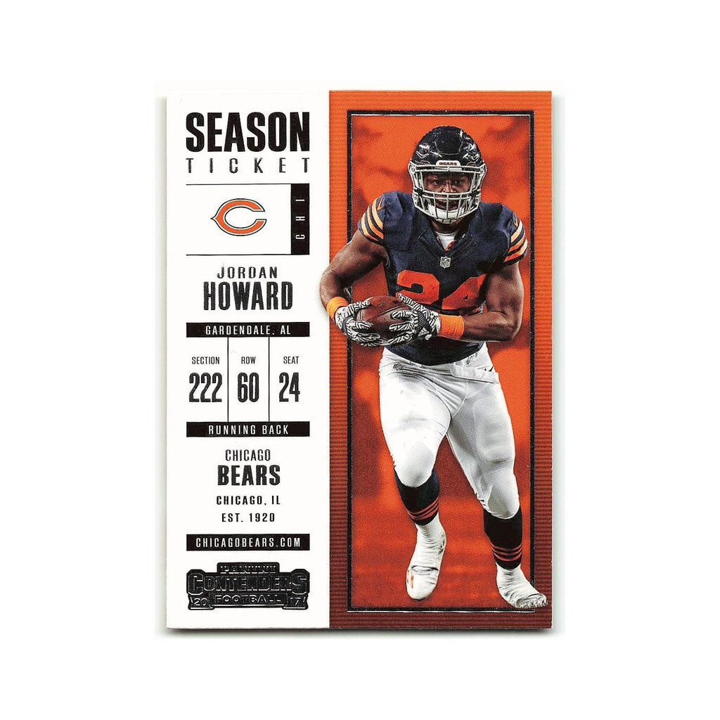 Jordan Howard 2017 Panini Contenders #25 Chicago Bears Football Card NM