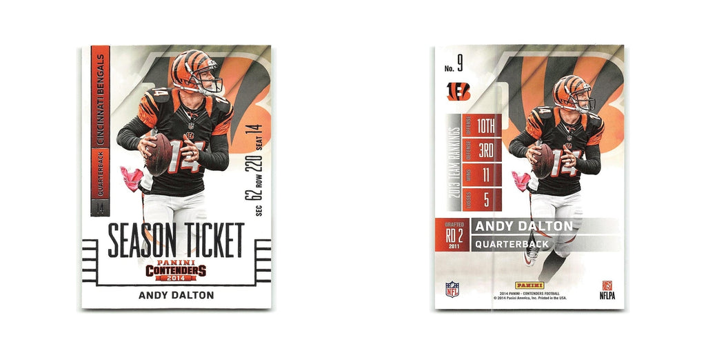 Andy Dalton 2014 Panini Contenders #11 Cincinnati Bengals Football Card NM