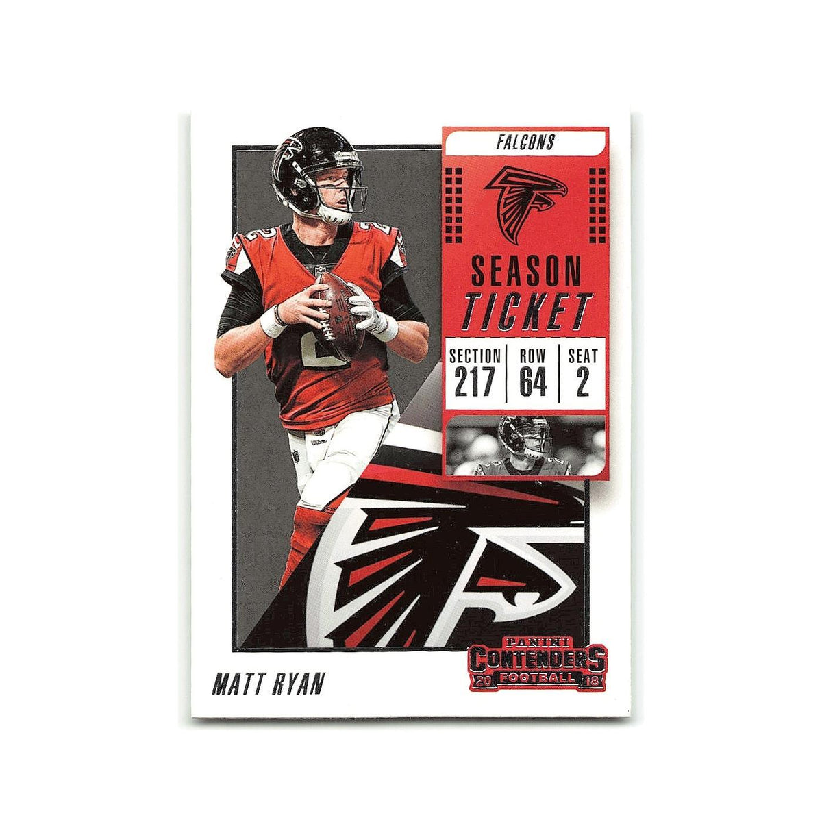 Matt Ryan 2018 Panini Contenders #93 Atlanta Falcons Football Card NM