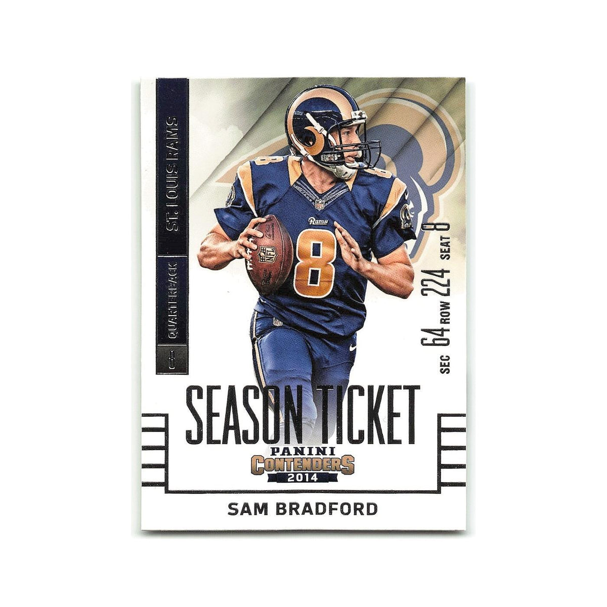 Sam Bradford 2014 Panini Contenders #73 St. Louis Rams Football Card NM