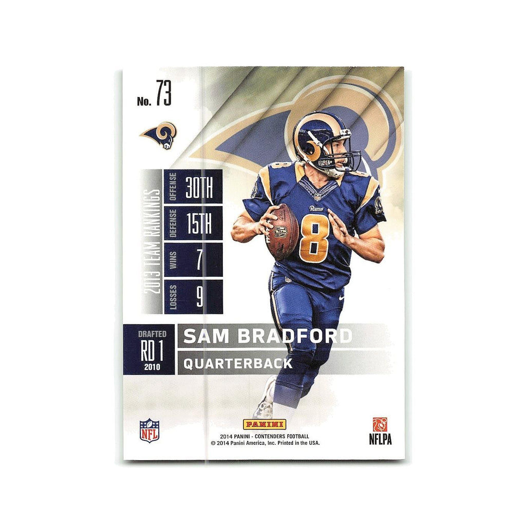 Sam Bradford 2014 Panini Contenders #73 St. Louis Rams Football Card NM