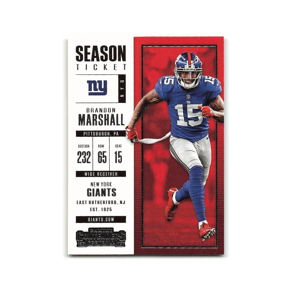 Brandon Marshall 2017 Panini Contenders #82 New York Giants Football Card NM