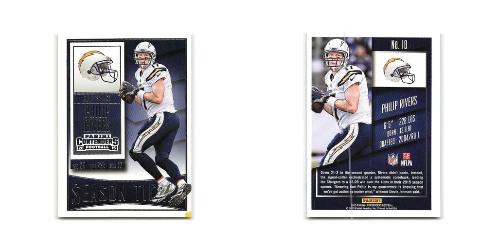 Philip Rivers 2015 Panini Contenders #10 San Diego Chargers Football Card NM