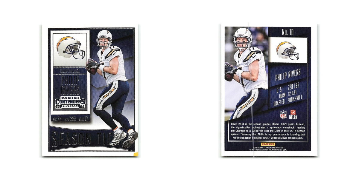 Philip Rivers 2015 Panini Contenders #10 San Diego Chargers Football Card NM