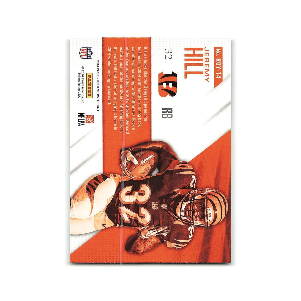 Jeremy Hill 2014 Panini Contenders #32 Cincinnati Bengals Football Card NM