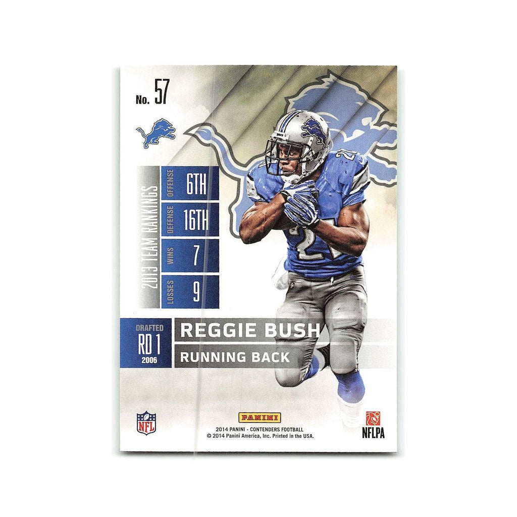 Reggie Bush 2014 Panini Contenders #57 Detroit Lions Football Card NM