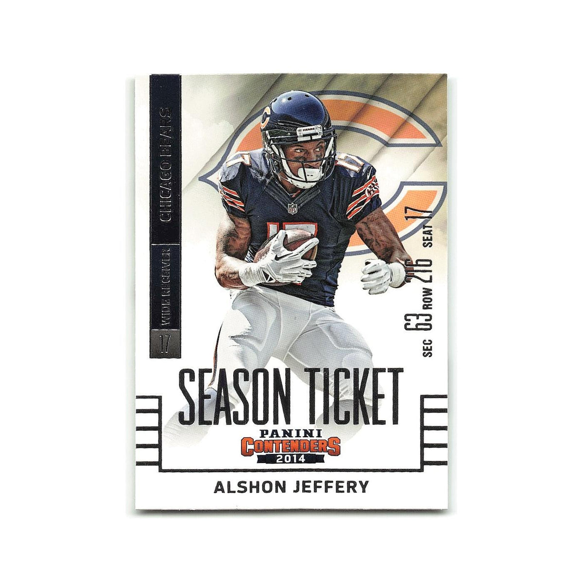 Alshon Jeffery 2014 Panini Contenders #6 Chicago Bears Football Card NM