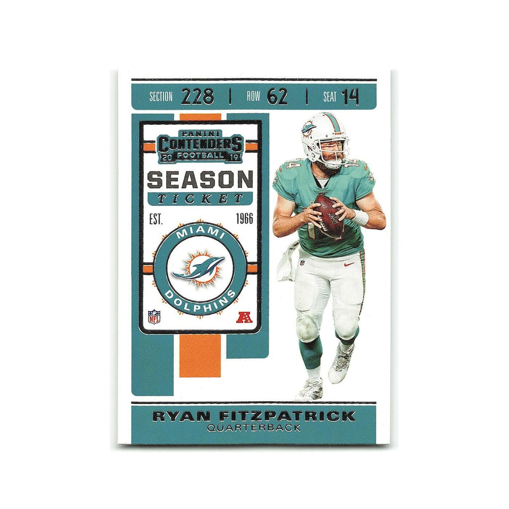 Ryan Fitzpatrick 2019 Panini Contenders #6 Miami Dolphins Football Card NM