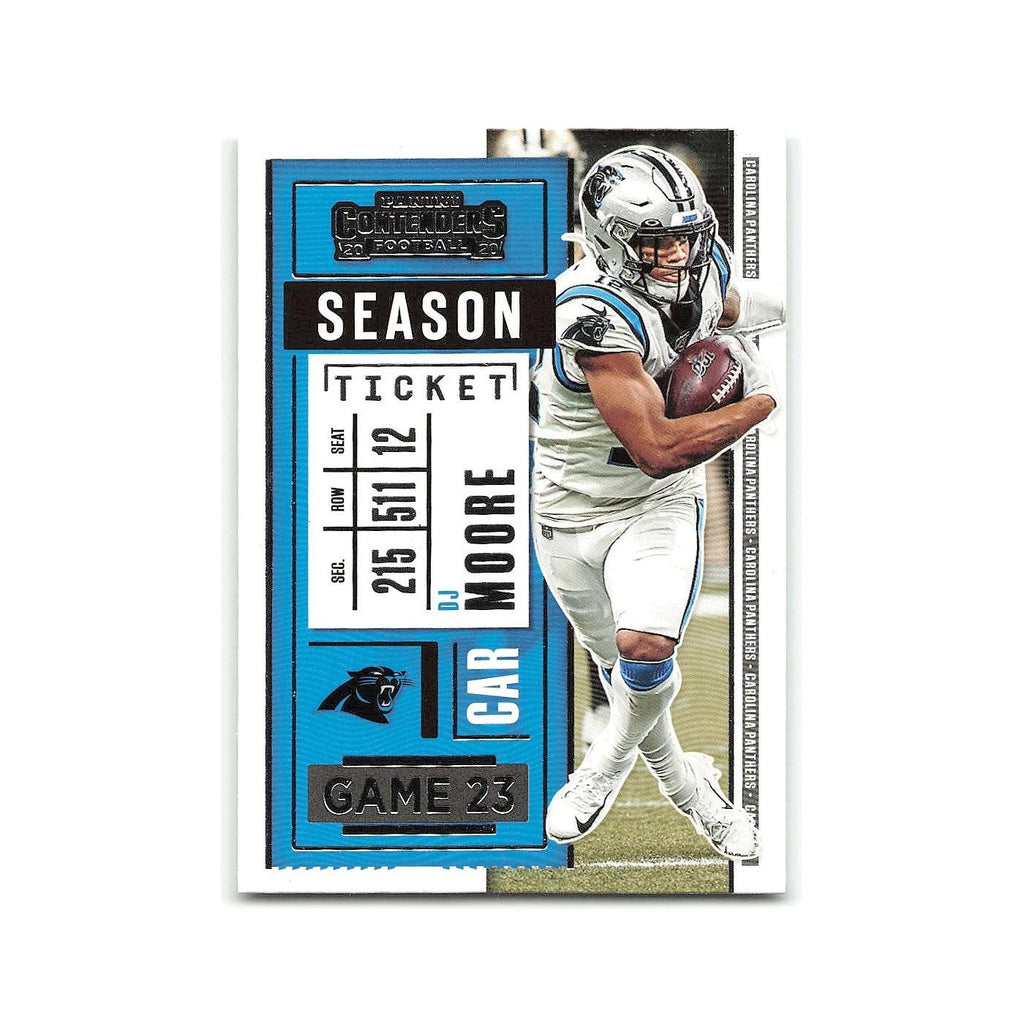 DJ Moore 2020 Panini Contenders #89 Carolina Panthers Football Card NM