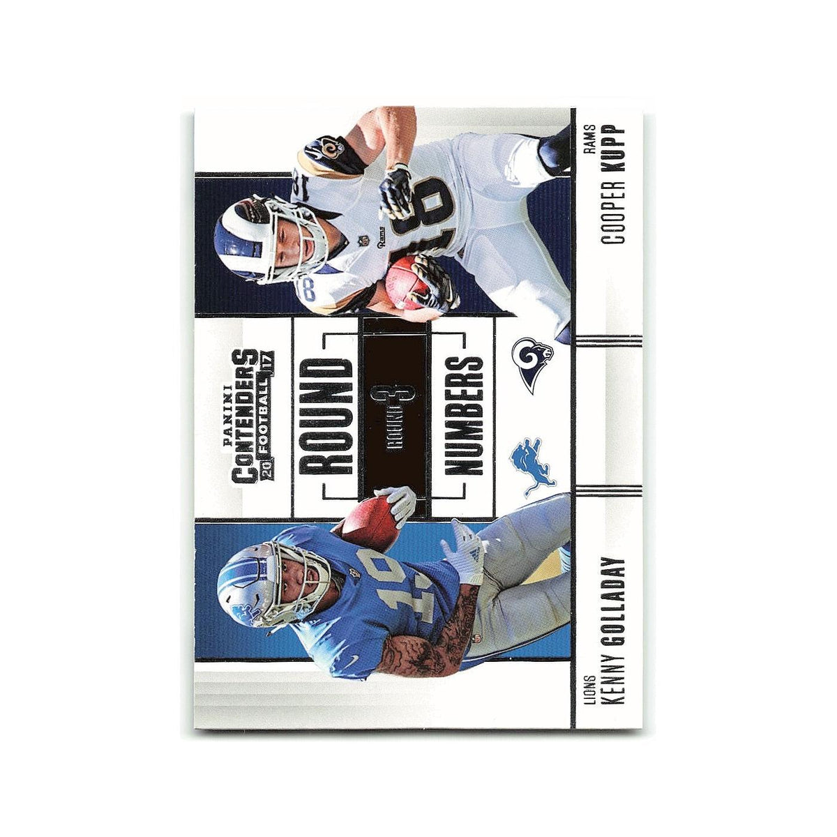 Kenny Golladay Cooper Kupp 2017 Panini Contenders Round Numbers #RN-14 NM
