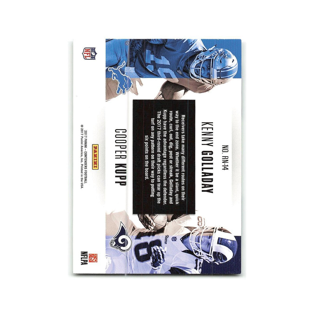 Kenny Golladay Cooper Kupp 2017 Panini Contenders Round Numbers #RN-14 NM