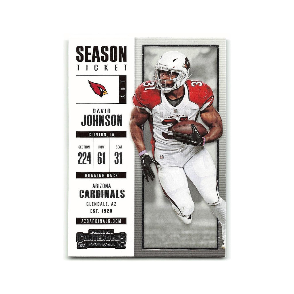 David Johnson 2017 Panini Contenders #50 Arizona Cardinals Football Card NM