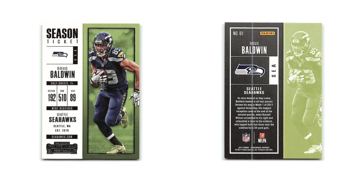 Doug Baldwin 2017 Panini Contenders #61 Seattle Seahawks Football Card NM