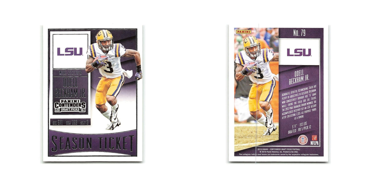 Odell Beckham Jr. 2016 Panini Contenders Draft Picks #79 LSU Tigers NM