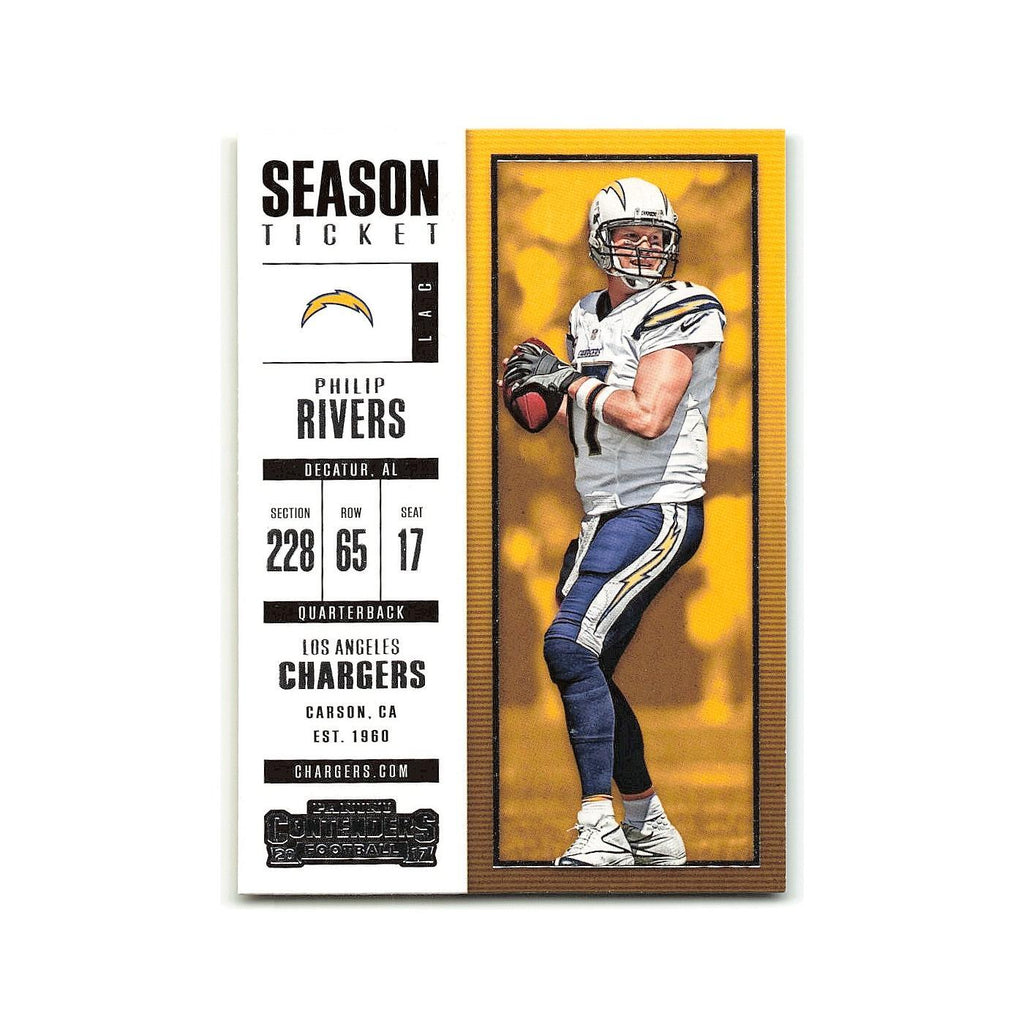 Philip Rivers 2017 Panini Contenders #69 Los Angeles Chargers Football Card NM