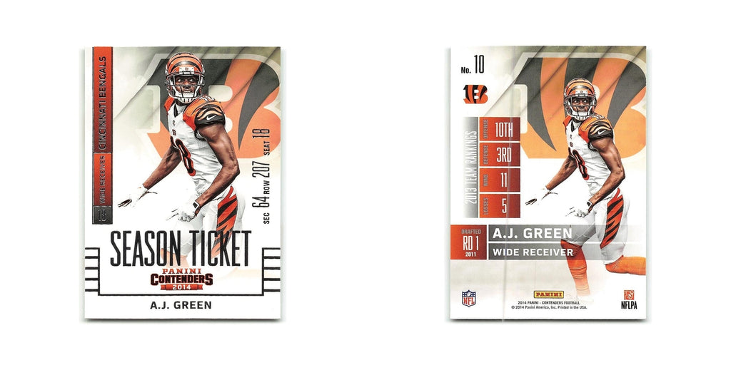 A.J. Green 2014 Panini Contenders #10 Cincinnati Bengals Football Card NM