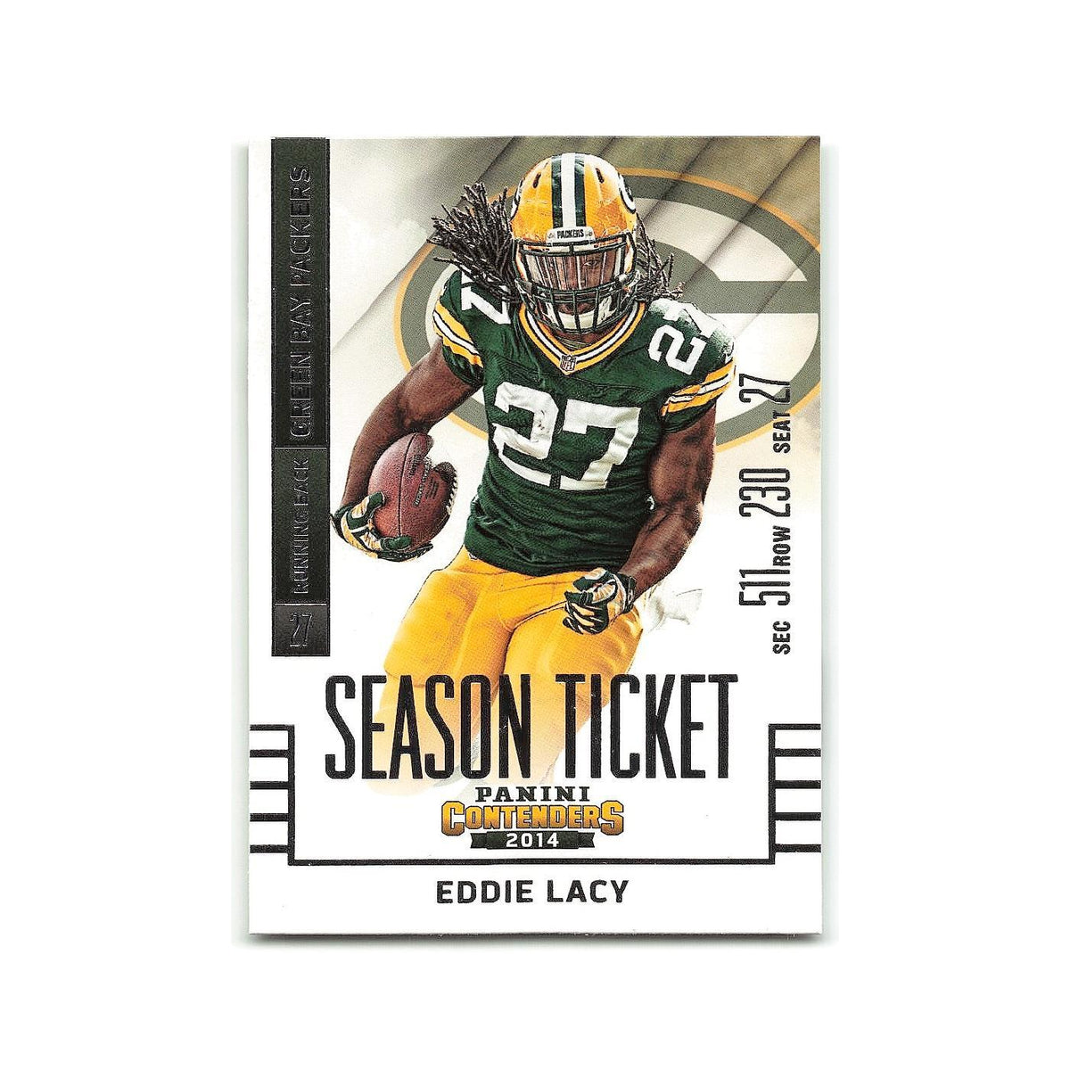 Eddie Lacy 2014 Panini Contenders #61 Green Bay Packers Football Card NM