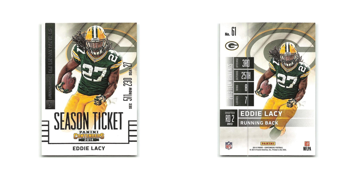 Eddie Lacy 2014 Panini Contenders #61 Green Bay Packers Football Card NM
