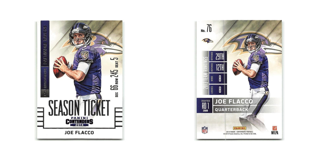 Joe Flacco 2014 Panini Contenders #76 Baltimore Ravens Football Card NM