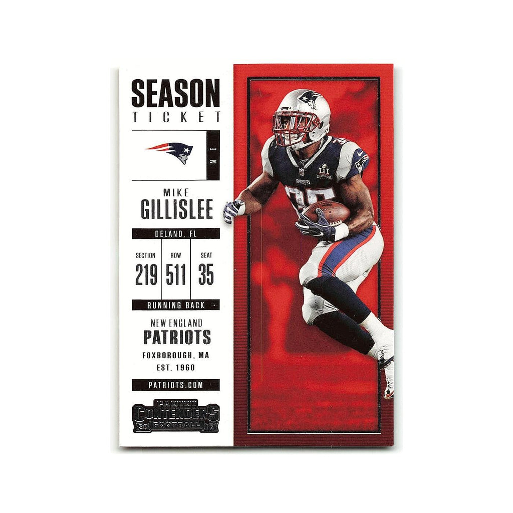 Mike Gillislee 2017 Panini Contenders #98 New England Patriots Football Card NM