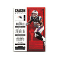 Mike Gillislee 2017 Panini Contenders #98 New England Patriots Football Card NM
