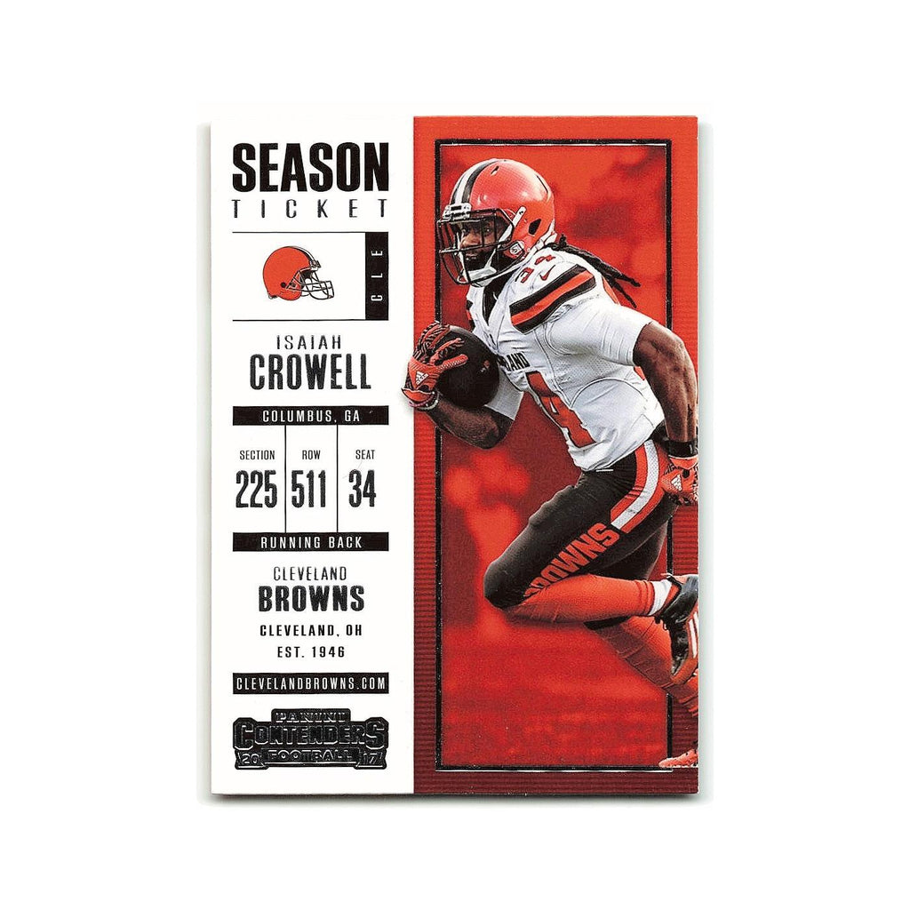 Isaiah Crowell 2017 Panini Contenders #45 Cleveland Browns Football Card NM