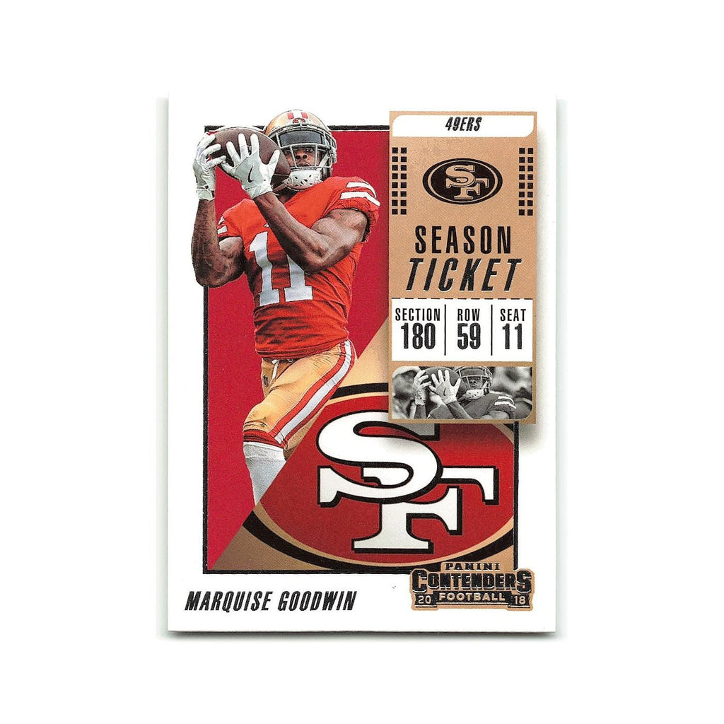 Marquise Goodwin 2018 Panini Contenders #15 San Francisco 49ers Football Card NM