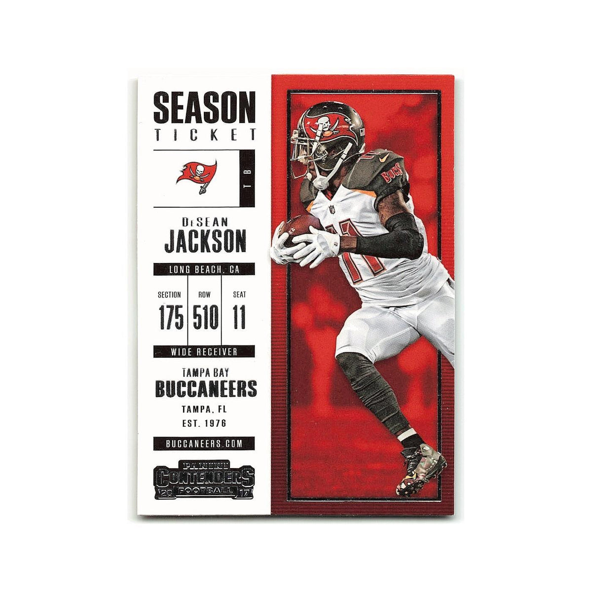 DeSean Jackson 2017 Panini Contenders #11 Tampa Bay Buccaneers Football Card NM