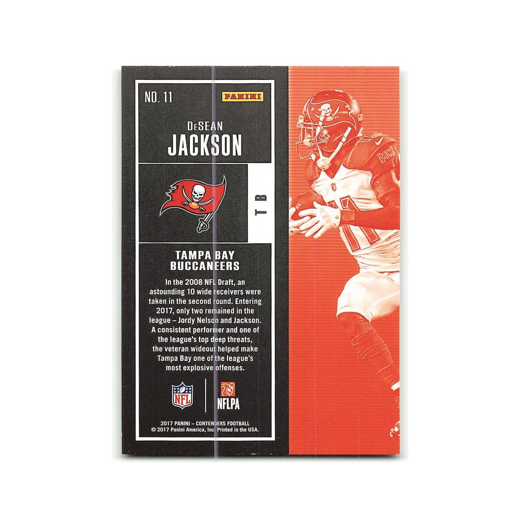 DeSean Jackson 2017 Panini Contenders #11 Tampa Bay Buccaneers Football Card NM