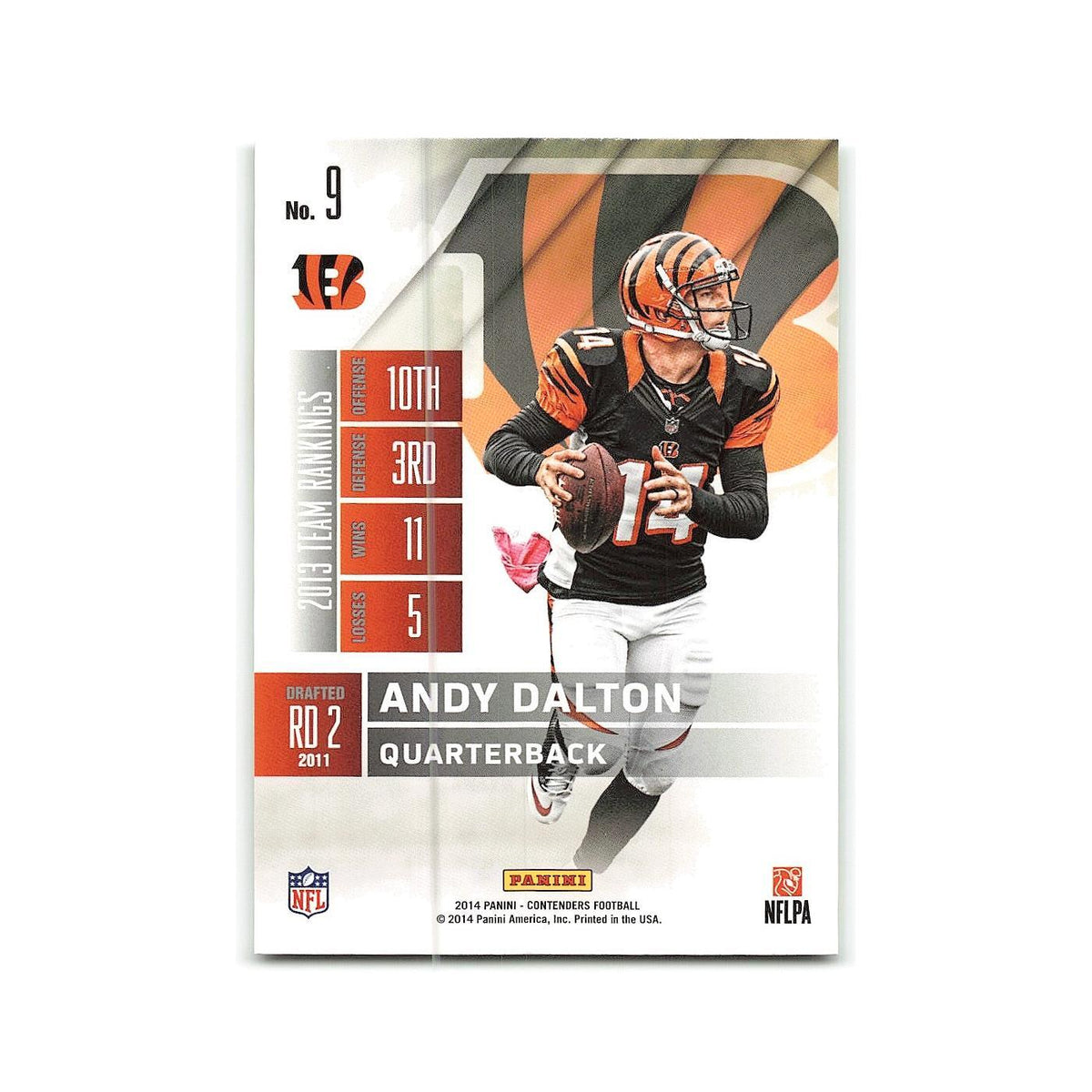 Andy Dalton 2014 Panini Contenders #9 Cincinnati Bengals Football Card NM