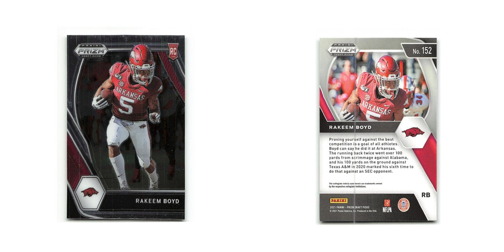 Rakeem Boyd Rookie 2021 Panini Prizm Draft Picks Collegiate #152 NM