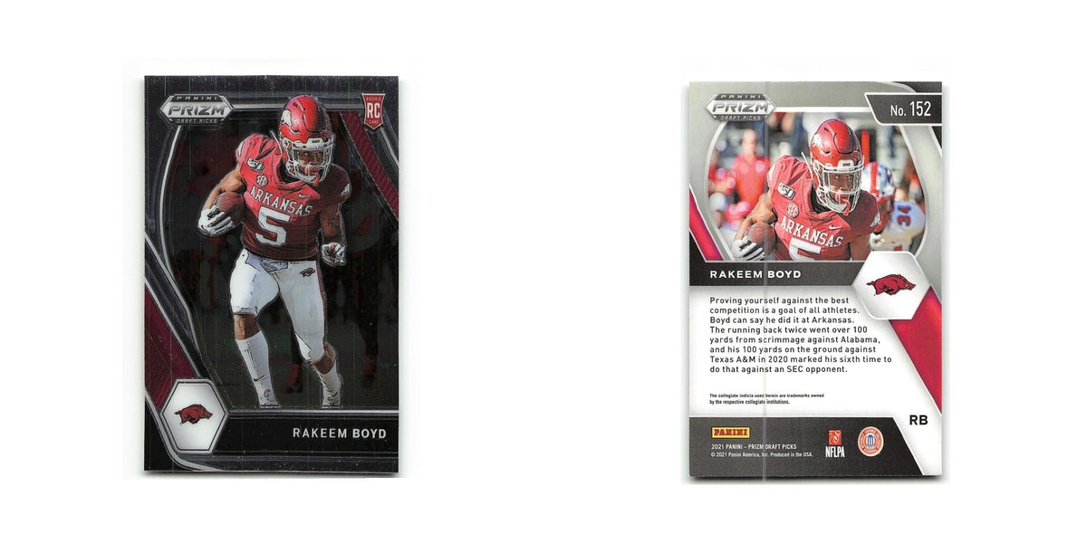 Rakeem Boyd Rookie 2021 Panini Prizm Draft Picks Collegiate #152 NM
