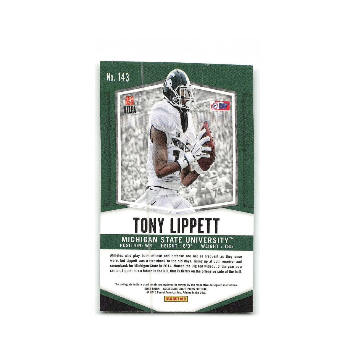 Tony Lippett Rookie 2015 Panini Prizm Collegiate Draft Picks #143 NM