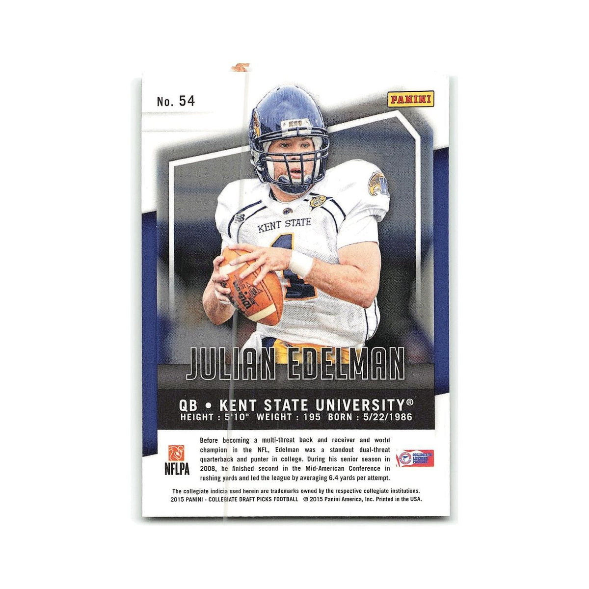 Julian Edelman 2015 Panini Prizm Collegiate Draft Picks #54 NM
