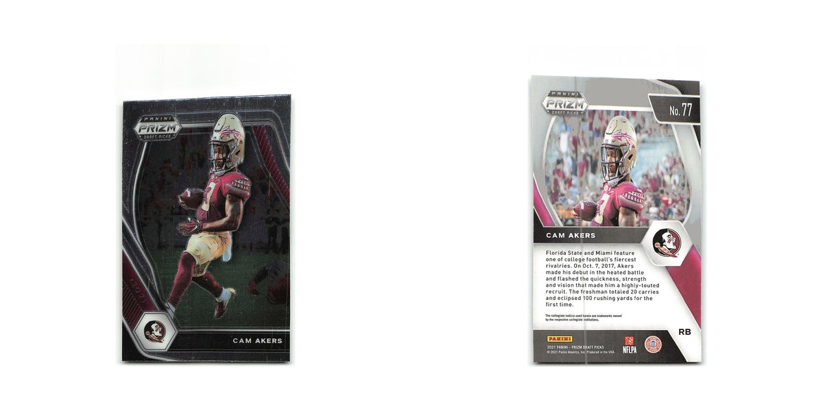 Cam Akers 2021 Panini Prizm Draft Picks Collegiate #77 NM