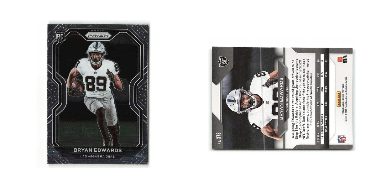 Bryan Edwards Rookie 2020 Panini Prizm #373 Las Vegas Raiders Football Card NM
