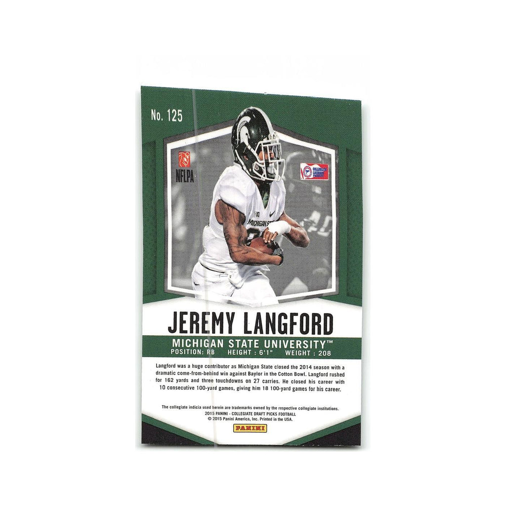Jeremy Langford Rookie 2015 Panini Prizm Collegiate Draft Picks #125 NM