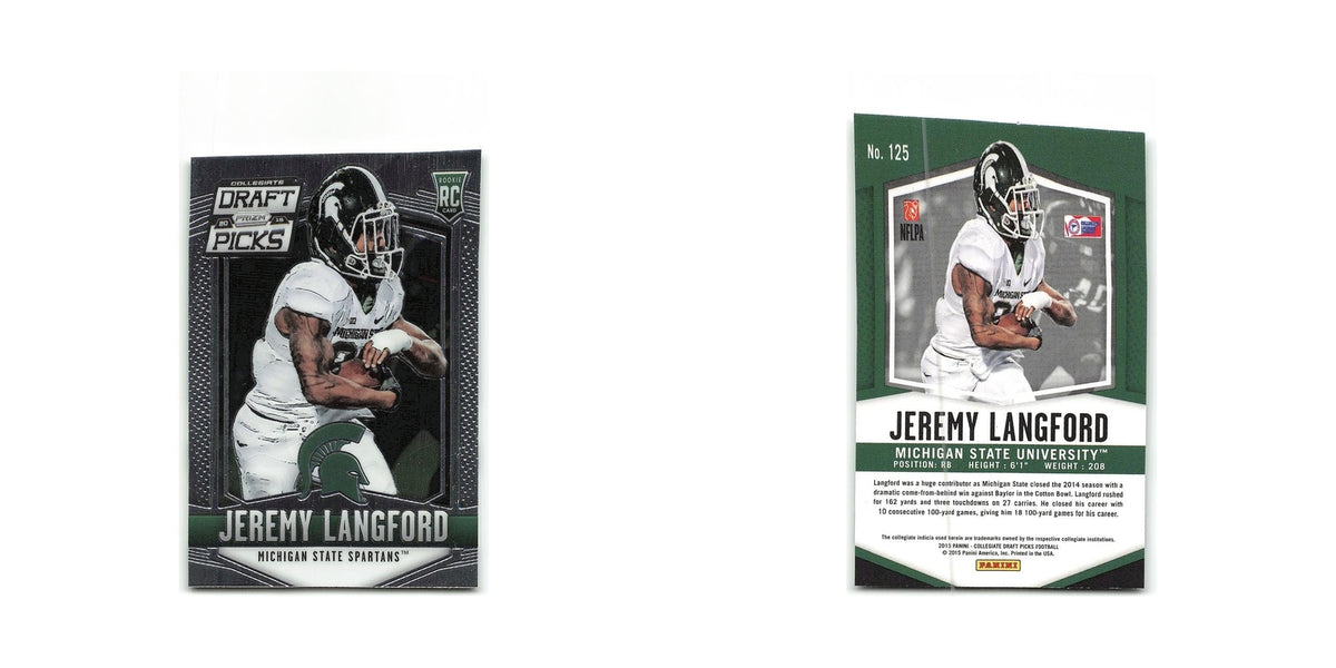 Jeremy Langford Rookie 2015 Panini Prizm Collegiate Draft Picks #125 NM