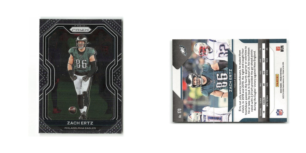 Zach Ertz 2020 Panini Prizm #170 Philadelphia Eagles Football Card NM