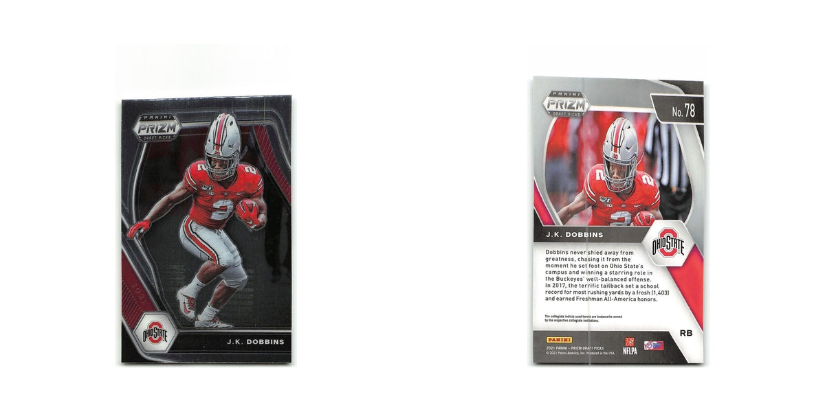 J.K. Dobbins 2021 Panini Prizm Draft Picks Collegiate #78 Ohio State Buckeyes NM