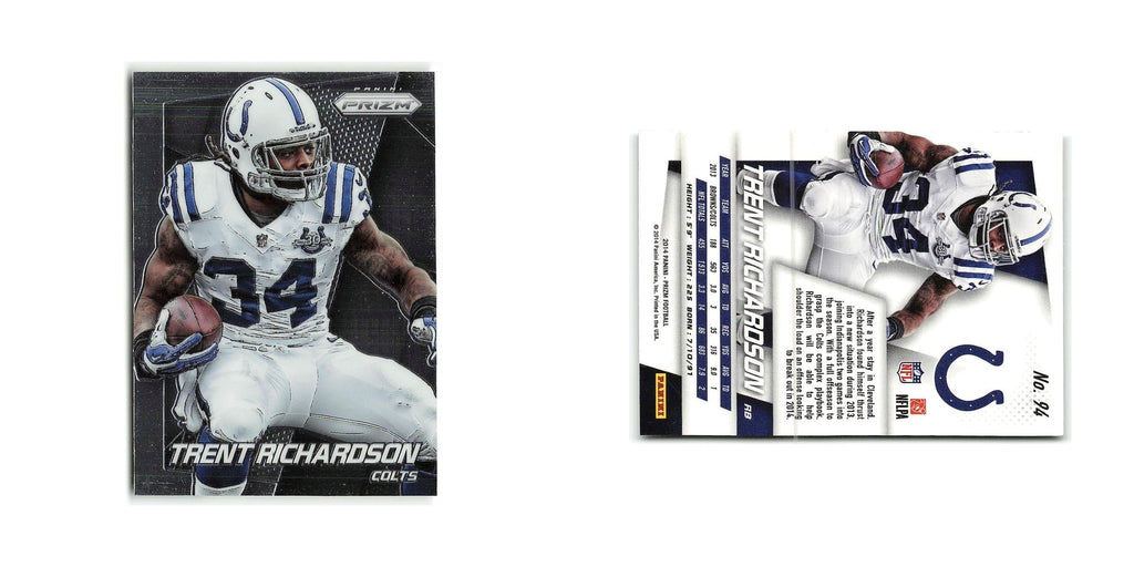 Trent Richardson 2014 Panini Prizm #94 Indianapolis Colts Football Card NM