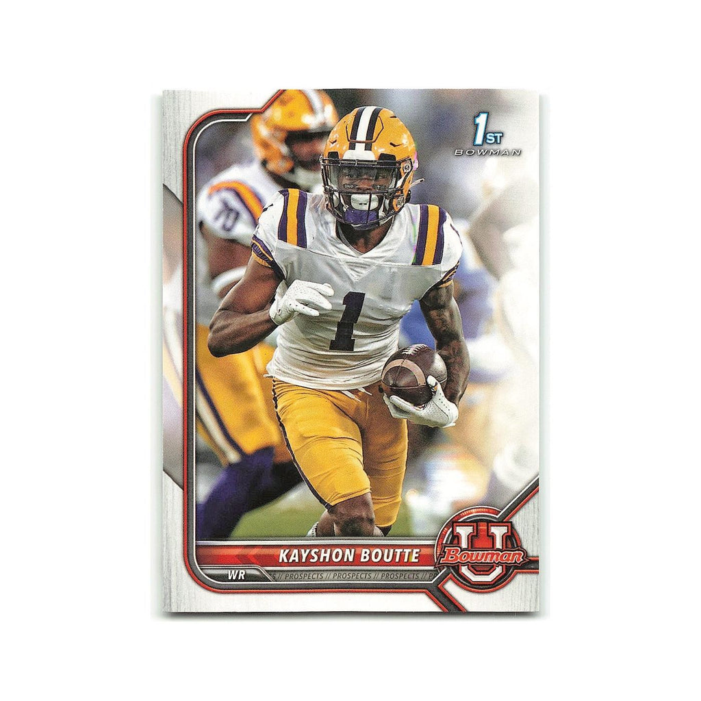 Kayshon Boutte 2022 Bowman University #35 LSU Tigers Football Card NM