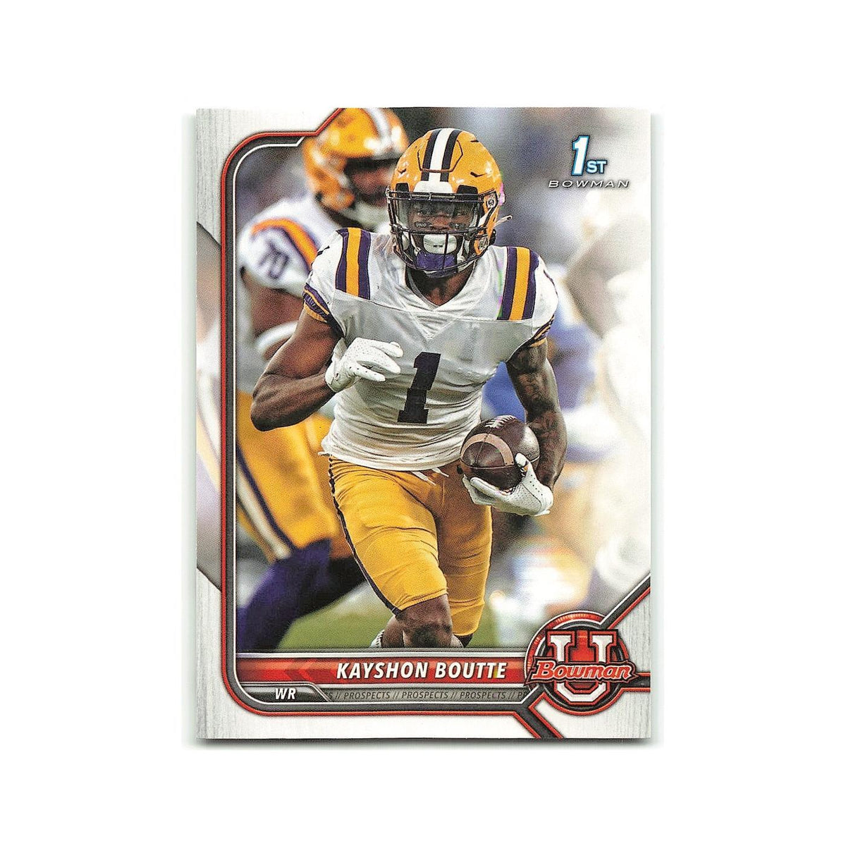 Kayshon Boutte 2022 Bowman University #35 LSU Tigers Football Card NM