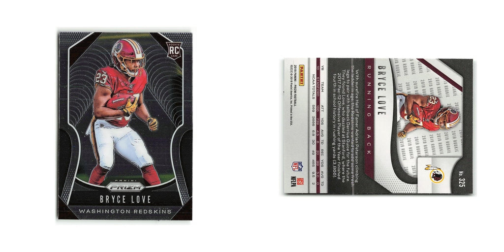 Bryce Love 2019 Panini Prizm #325 Washington Redskins Football Card NM