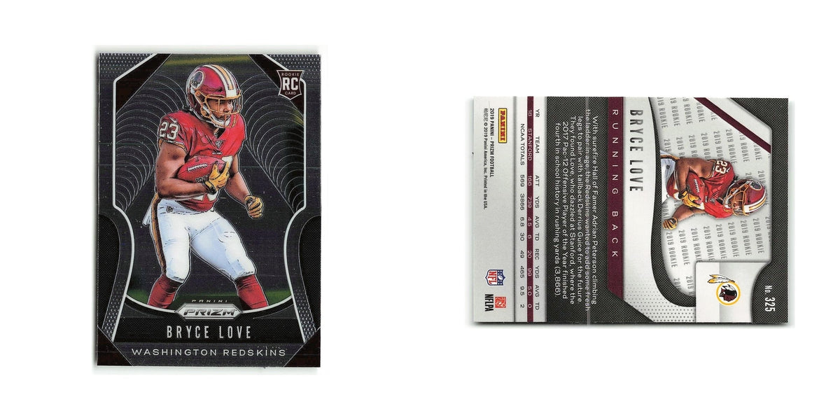Bryce Love 2019 Panini Prizm #325 Washington Redskins Football Card NM